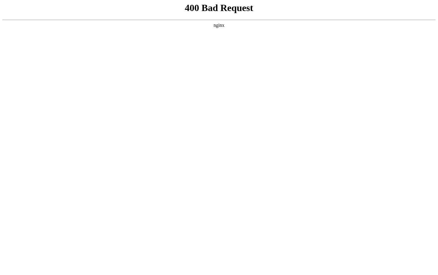 400 Bad Request 页面快照